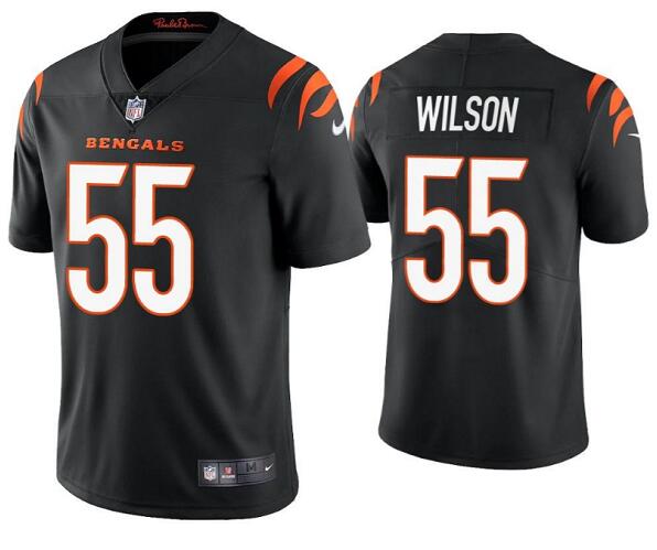 Youth Cincinnati Bengals #55 Logan Wilson Black Vapor Untouchable Limited Football Stitched Game Jersey